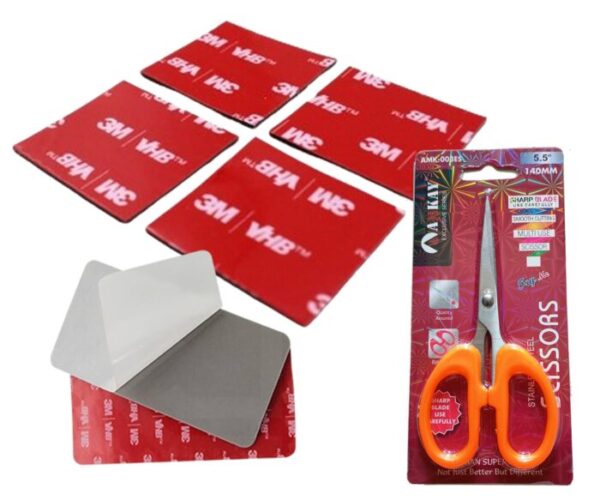 61c39flDRkL._SL1200_-e1737385631815.jpg Double Sided Acrylic VHB Pad Tape Heavy Duty 4pcs 3in x 3in