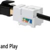 Onelink CAT6 Keystone Jack 90deg 10Pc
