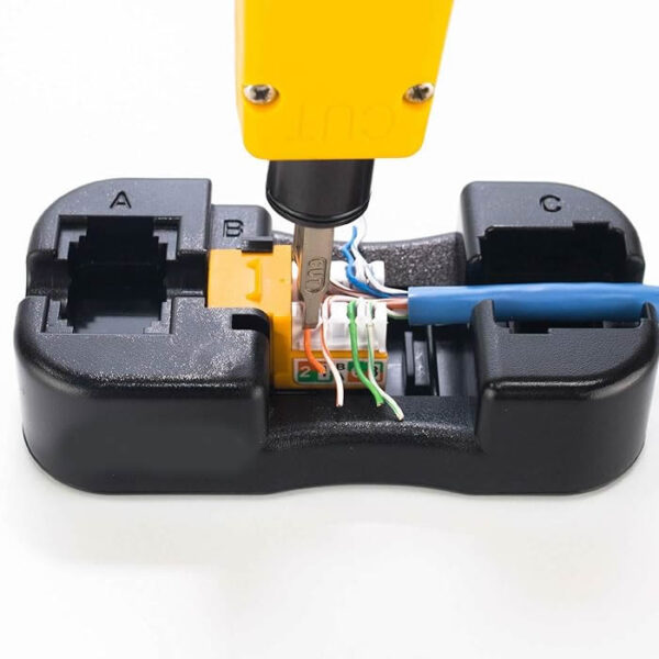 Cat6 Keystone Jack Punch-Down Termination Holder