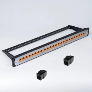 OneLink Cat6 24port Patch Panel Loaded UTP Cat6 Coupler 24pc