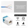 OneLink CAT6 Keystone Jack 180deg 10pc
